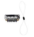 nucleus _ safety line  _ short double loop _ hair clips _ 8cm